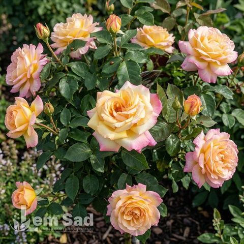 Роза чайно-гибридная Глория Дей (Rosa Gloria Dei) 50258 фото